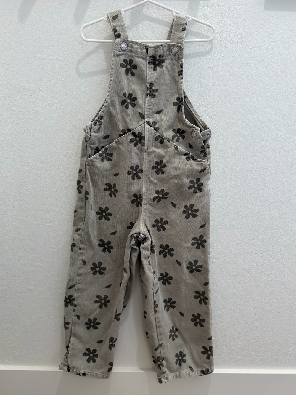 Zara Green Overalls with Floral Print